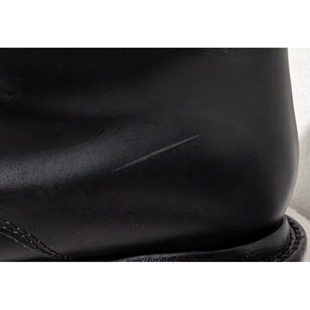 Acne Black Leather Combat Boots - Picture 4 of 11